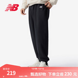 NEW BALANCE NB 官方运动裤男款休闲宽松长款针织卫裤裤子 BK AMP41519 S
