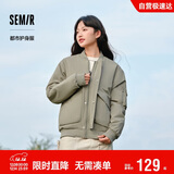 森马棉服男防水防油防污防风冬装厚飞行员棒球领夹克109724112101