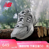 NEW BALANCE老爹鞋男鞋女鞋情侣复古秋冬网面运动休闲鞋530系列MR530KA 38.5
