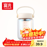 富光嘟嘟玻璃杯 高硼硅玻璃高颜值水杯子 女生便携牛奶咖啡刻度茶杯