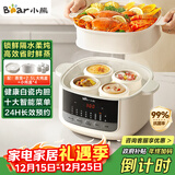 小熊（Bear）电炖盅 炖汤盅电炖锅隔水炖燕窝炖盅煲汤炖汤一体电锅3-4人用炖蒸煮一体4.1L DDZ-J25H5