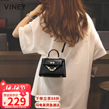 viney牛皮包包女包轻奢凯莉包斜挎手提单肩包生日圣诞礼物送女生女友