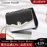 CALWAN KEODH包包女包新款2025单肩小方包斜挎轻奢时尚小众生日礼物送女友老婆 【黑色】品牌时尚百搭链条包高级感实用走心女生闺蜜