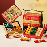 悠享时（YOTIME）年货礼盒910g过年送礼三层巧克力饼干糕点心零食礼包春节新年礼物