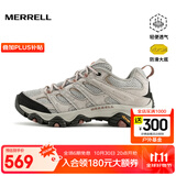 迈乐（Merrell）官方店男女款户外登山徒步鞋减震MOAB 3迈越者轻量防滑耐磨透气 J036346米白（女款） 36