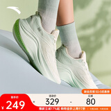 安踏叶子6丨跑步鞋轻质缓震透气鞋子女鞋厚底跳绳耐磨软底支撑运动鞋