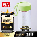 富光清然玻璃杯 高硼硅玻璃水杯子 女生便携牛奶咖啡高颜值茶杯480ml