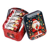 德芙（Dove）丝滑牛奶巧克力礼盒桶碗装520礼物送女生糖果休闲零食品喜糖批发 德芙圣诞节手提铁盒96g