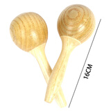 网童奇贝幼儿园奥尔夫打击乐器原木套装音乐教具响板沙锤铃鼓三角铁双响筒 原木沙锤一对