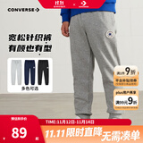 Converse匡威儿童装男童裤子春秋儿童运动裤小学生修身梭织长裤季束脚裤子 岩岭灰-春秋毛圈 24批 140 /60 【建议身高128-140cm】