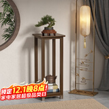 安尔雅花架新中式花架子客厅落地式置物架博古架室内阳台花台5