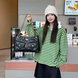 单肩包25K香香大口袋系列菱格托特包实用复古大容量通勤链条女包