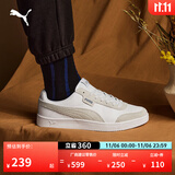 彪马（PUMA）经典复古透气小白鞋男女撞色休闲板鞋运动鞋COURT 371931 白-水泥灰-03 45