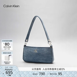 Calvin Klein女包25春夏新时尚ck牛仔单肩包腋下包礼物4F3217G