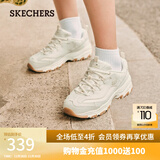 斯凯奇（Skechers）老爹鞋女士秋季休闲鞋运动鞋小白鞋厚底增高149807 乳白色/OFWT 37