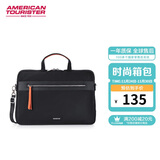 美旅箱包公文包女士时尚轻商务电脑包简约大容量手提包QV5 黑色
