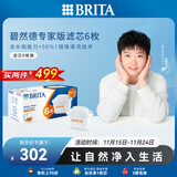 碧然德（BRITA）家用净水壶 滤水壶滤芯 MAXTRA+LE 去水垢专家滤芯 6枚装
