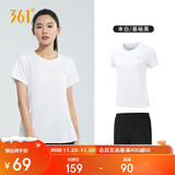 361°跑步运动套装女士夏季衣服新款休闲短袖短裤两件套662414001H-1