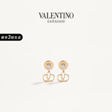 华伦天奴VALENTINO女士 VLOGO SIGNATURE 金属耳环 金色 均码