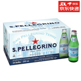 圣培露气泡水意大利原装进口玻璃瓶进口饮用水矿泉水苏打水 圣培露气泡水 圣培露充气矿泉水250ml*24/箱