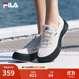 斐乐（FILA）官方女鞋水母鞋帆布鞋夏新款时尚复古休闲鞋 豆腐白-TA 36.5
