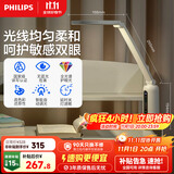 飞利浦（PHILIPS）阅读学习护眼台灯自营家用国AA级全光谱学生卧室轩坦ECO纯夹子版