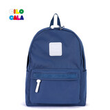 CILOCALA双肩包女M+号登山包校园电脑包大容量旅行包上班出游背包帆布书包 LAKE-湖蓝M+中号