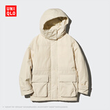 优衣库女装高性能复合大衣/智暖衣时尚科技保暖外套469899 30 浅米色 L /160/88A