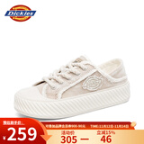 Dickies女士帆布鞋潮流休闲鞋子布鞋低帮百搭平底鞋 卡布奇诺 37