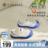 泰兰尼斯311初秋男童鞋幼儿园室内鞋透气帆布鞋防滑舒适板鞋白蓝26码
