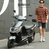 立马电动摩托车【CCTV大国品牌】极昂 77KM续航1500W电机96V20Ah铅酸电池爬坡王电动车 星际蓝