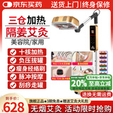 艾点（Ai Dian）艾灸仪器一体机无烟家用理疗仪美容院温灸仪全身用熏蒸仪艾炙烤灯 四仓隔姜灸顶配款（脉冲+刮痧+六头拔罐+经络刷） M