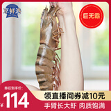 京鲜港手臂长红爪大对虾 1只0.6斤 蒜蓉芝士烤 大虾礼盒  源头直发送礼