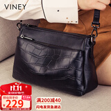 viney牛皮包包女包斜挎妈妈包中年轻奢单肩包生日礼物高级感送女友老婆