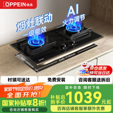 欧派（OPPEIN）燃气灶煤气灶70%热效率国家补贴天然气大面板液化气猛火灶磨砂面板双灶嵌入式台式两用 【800面板】AI智能调节火力-JJX64 液化气