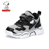 SNOOPY史努比童鞋儿童运动鞋冬季保暖男女童舒适减震二棉鞋3066黑色28