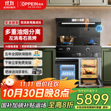 欧派（OPPEIN）【国家补贴】集成灶消毒柜一体式集成灶蒸烤一体独立蒸烤箱保洁柜变频家用集成灶一体式 【77L左消毒右蒸烤】油烟分离网款-彩屏炫AI语音 天然气12T