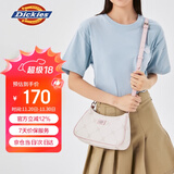 Dickies单肩包女斜挎包可拆肩带满印老花包DK休闲腋下包高级感手拎包粉色