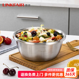 凌丰304不锈钢餐盘子菜碟家用菜盘家用圆盘加厚碟子骨碟菜盆 汤盆-外径18cm