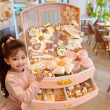 贝慕星儿童玩具女孩女童生日礼物3-6岁发饰礼盒小女孩发夹首饰盒7-14岁