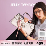 JellyToyboy包包女包JTB软月包新款小众单肩机车包枕头包腋下斜挎包 白色