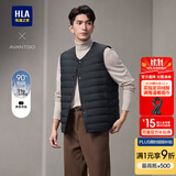 海澜之家（HLA）羽绒马甲男款轻商务经典系列保暖马甲男冬季 藏青10 XL 180/96A推荐160~180斤