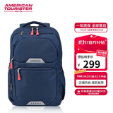 美旅箱包胡先煦同款升级双肩包时尚休闲运动收纳书包大容量背包QI5墨蓝色