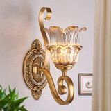 青铜时代 美式欧式壁灯全铜过道餐厅客厅背景复古墙壁灯床头美式装饰壁灯 7033-1全铜单头壁灯