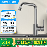 九牧（JOMOO）厨房水龙头7字型枪灰龙头360度可旋转高挑水龙头33186-205/HBS-Z