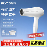 飞科护发电吹风机家用速干便携学生宿舍低噪音冷热风大功率吹风筒/FH6276/6232/PH1628 飞科【2000W大功率】白