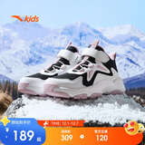 安踏儿童棉鞋男女大童户外加绒保暖棉鞋山脊运动棉鞋A22446932H