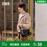 森马（Semir）斜挎包男户外工装情侣背包大容量饺子包潮105524153204
