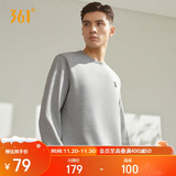 361°卫衣男装秋冬季长袖运动服休闲跑步圆领宽松上衣服652334801D-2