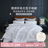 多喜爱100%澳洲羊毛20%大豆二合一子母被芯 加厚冬季被子9.4斤203*229cm